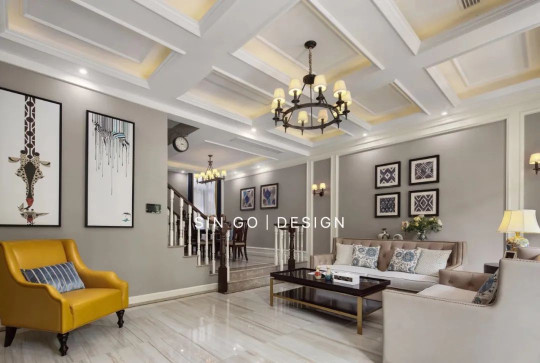 湖畔御园美式联排别墅设计丨星杰-25