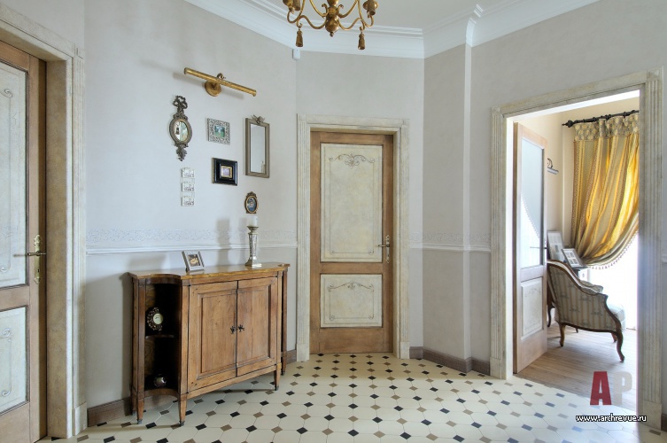 老法国风格住宅室内设计丨加尔фаян Светлана,沃尔кова Марина-26