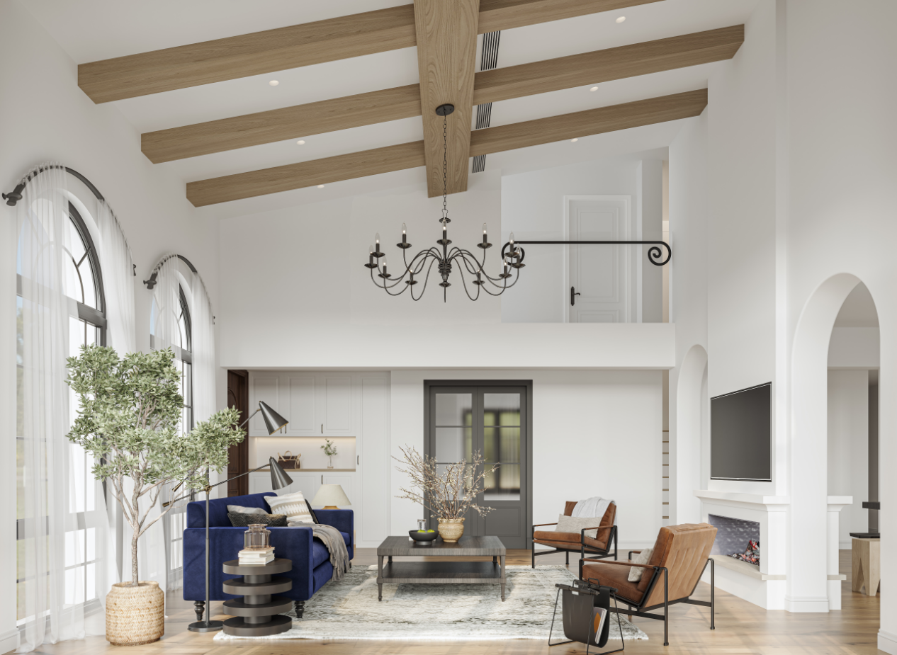 现代美式|3D渲染图-2