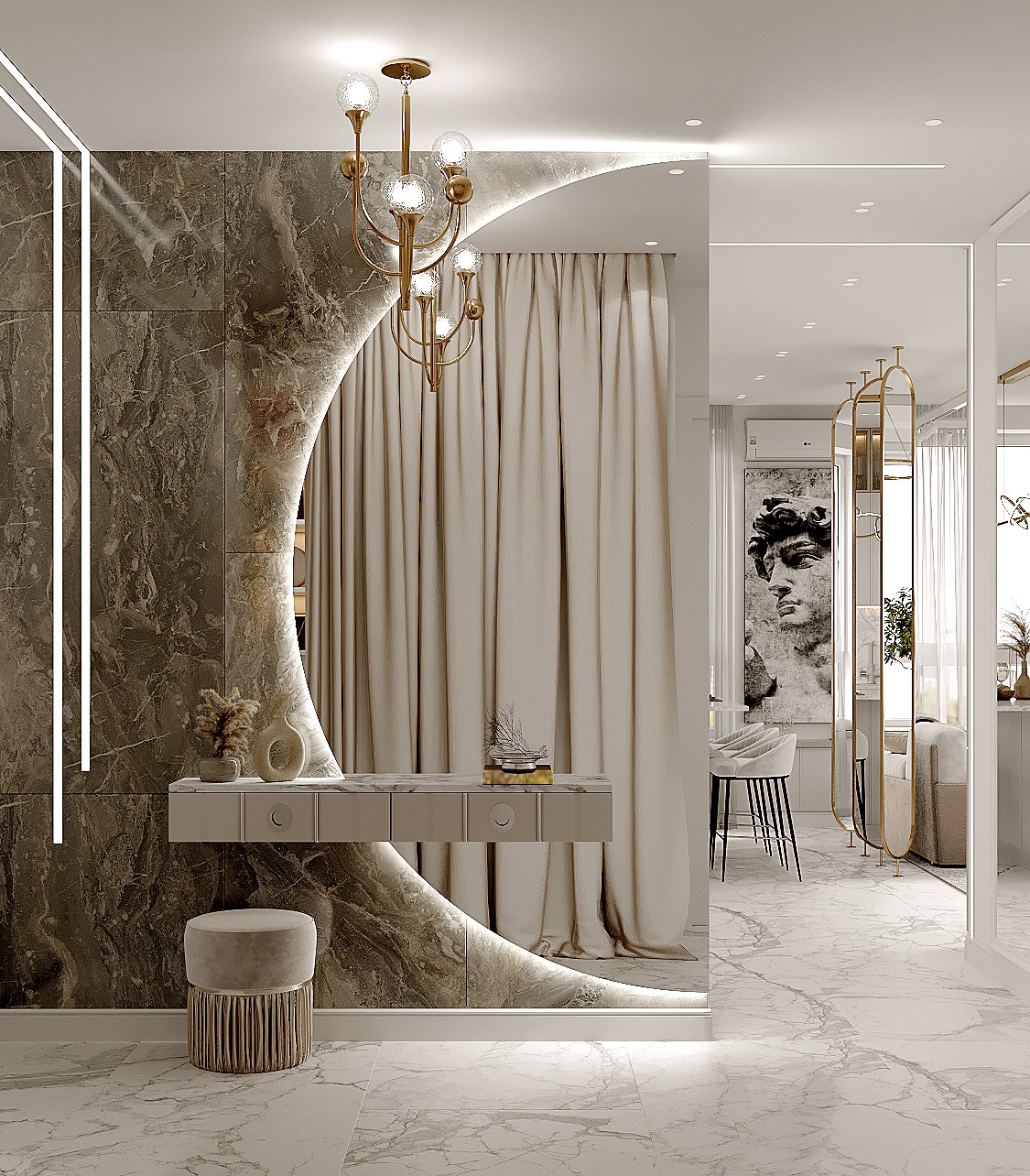 白色系空间设计 简约清心的空灵美！-2