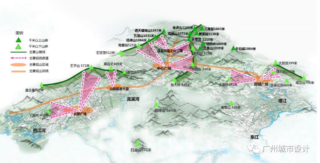 《广州北部地区城市设计》 | 山水林田城,构建城乡野全域景观-17