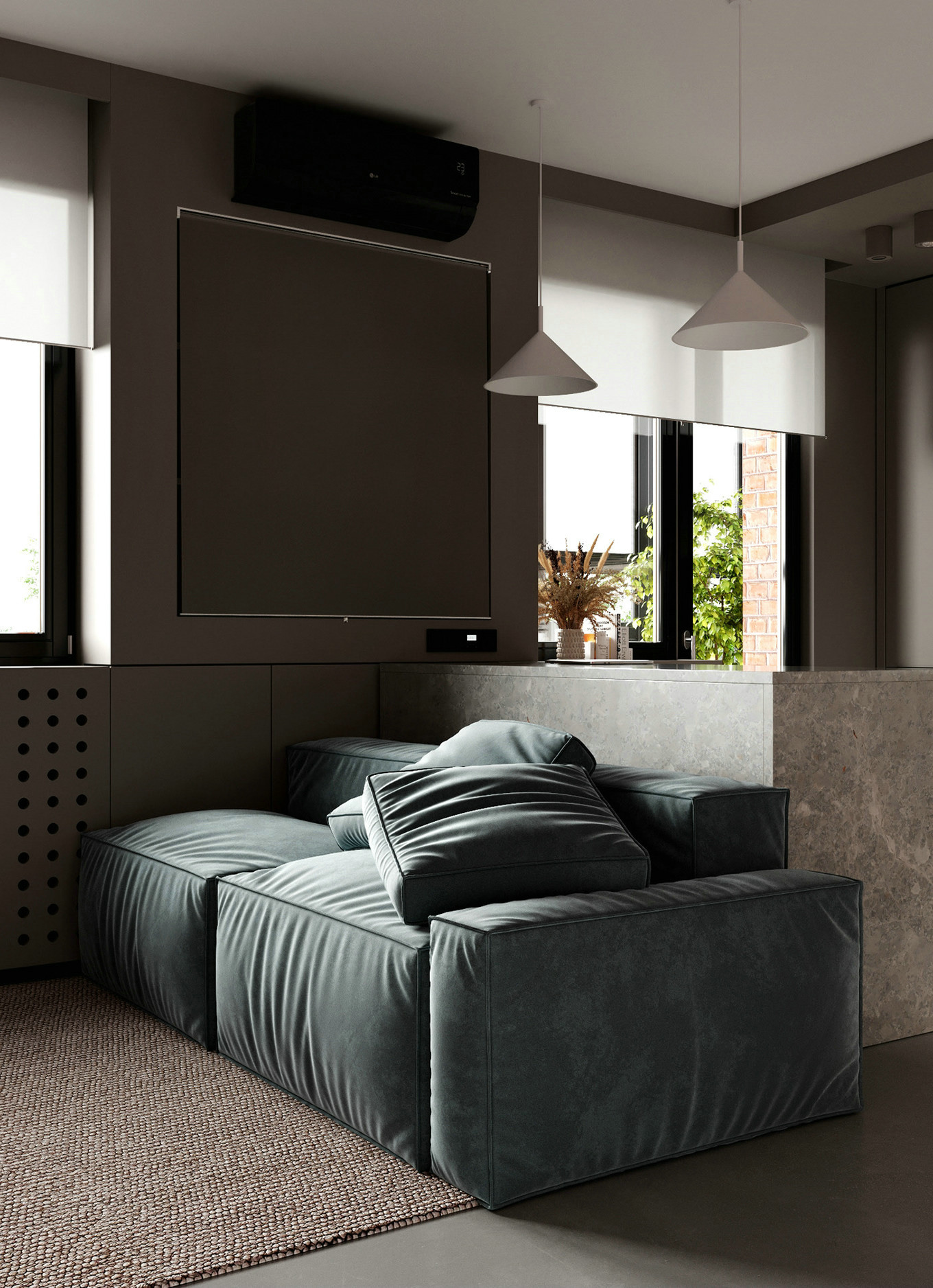 北欧风单身公寓，舒适极简空间-3