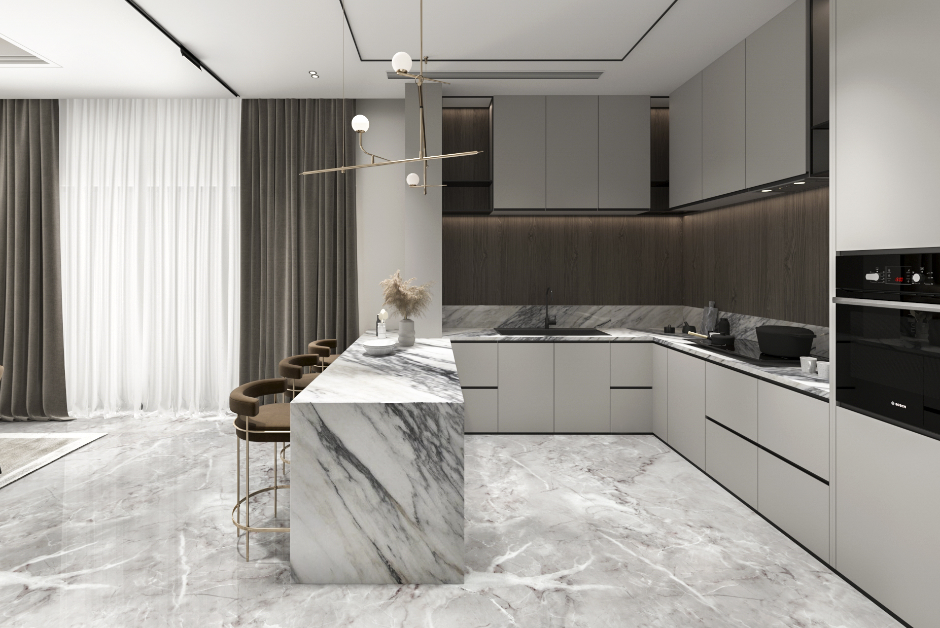 Luxurious familiy living basement design based in UAE-3