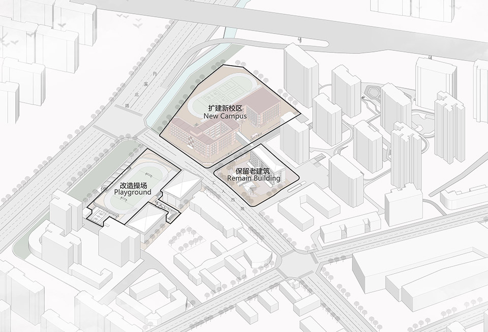 义乌绣湖小学扩建工程丨中国浙江丨九米设计-11