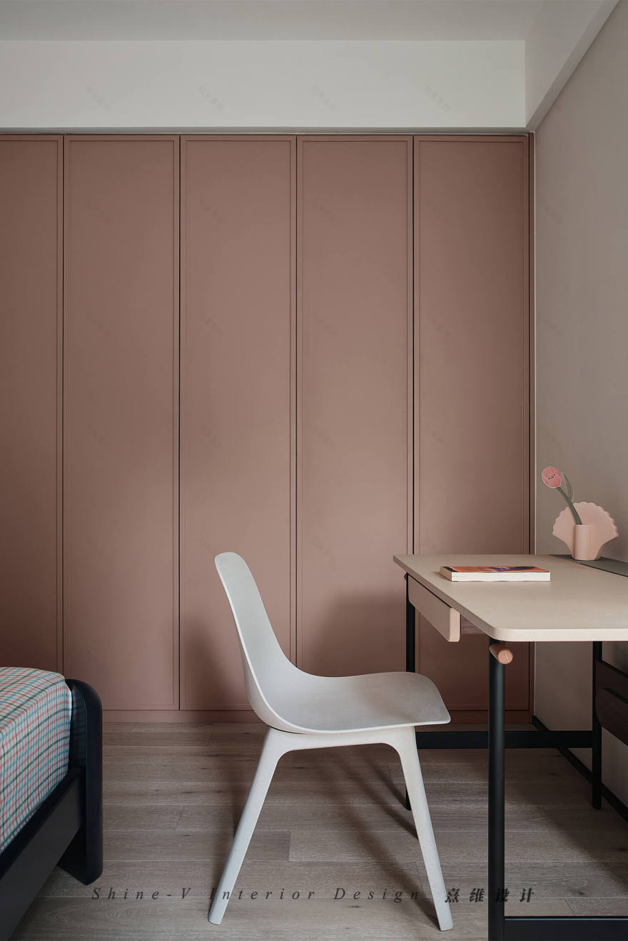 熹维设计 · 解放空间,看常规户型如何演绎轻复古的优雅与浪漫-46