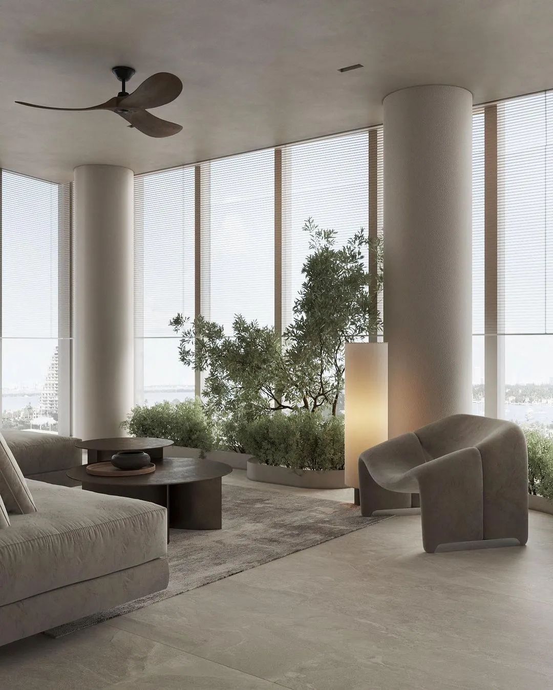 BISCAYNE BLVD 顶层复式极简主义设计丨ArtPartner Architects-57