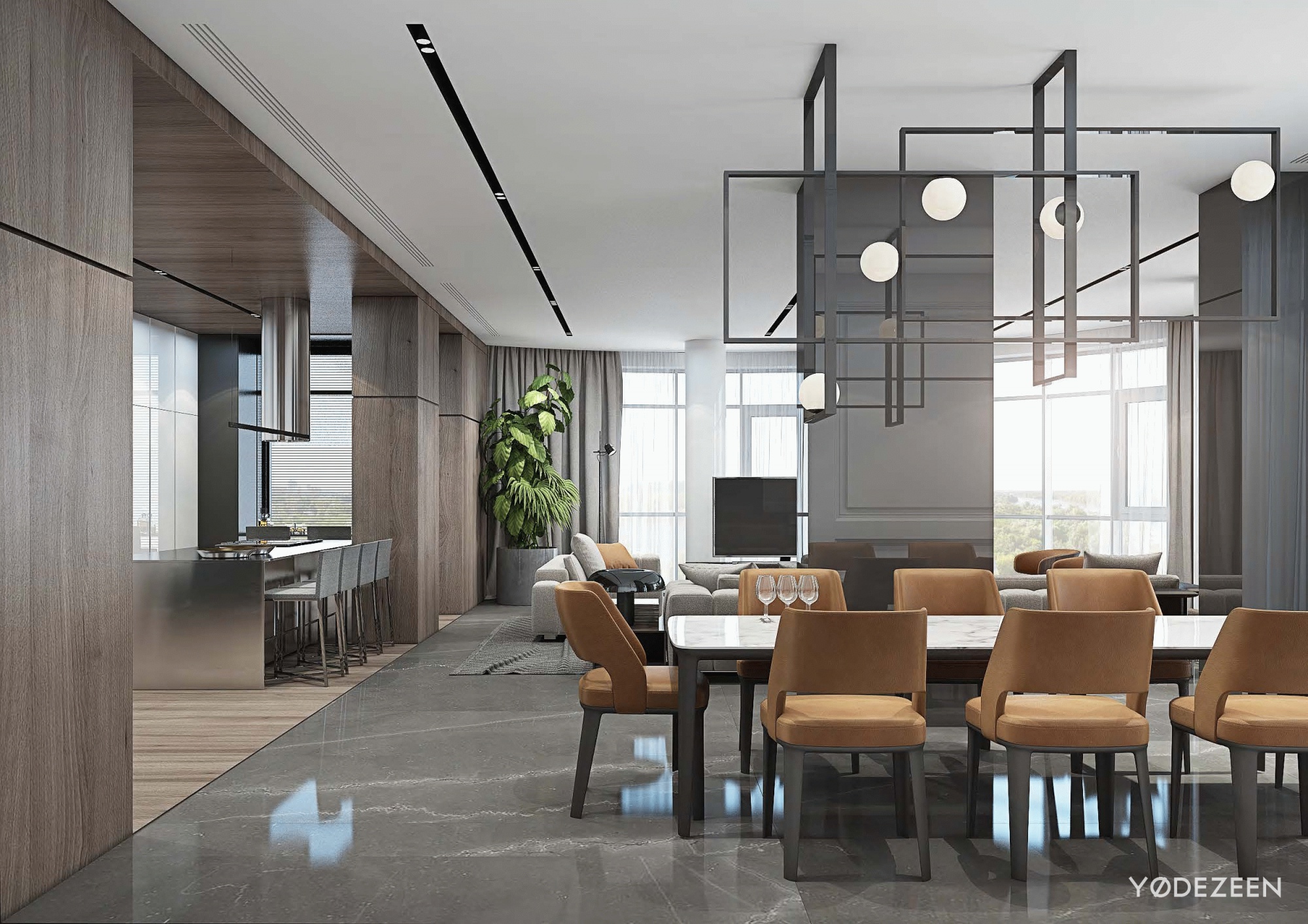 VERSATILEINTERIOR OF A SPACIOUS Yodezeen Architects-14