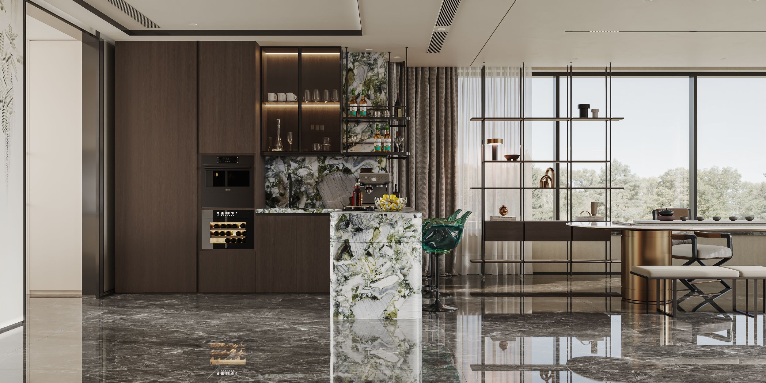 现代轻奢|客餐厅效果图-10