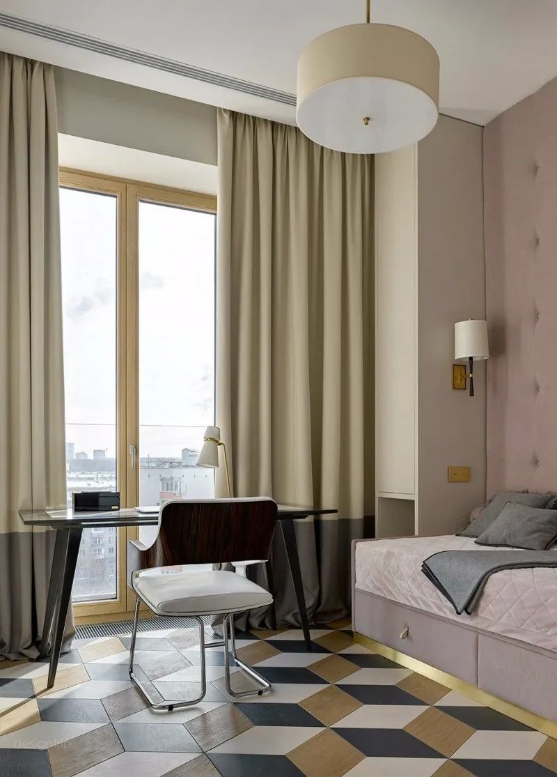 俄罗斯轻奢法式公寓设计丨俄罗斯莫斯科丨Katerina Lashmanova 设计工作室-68