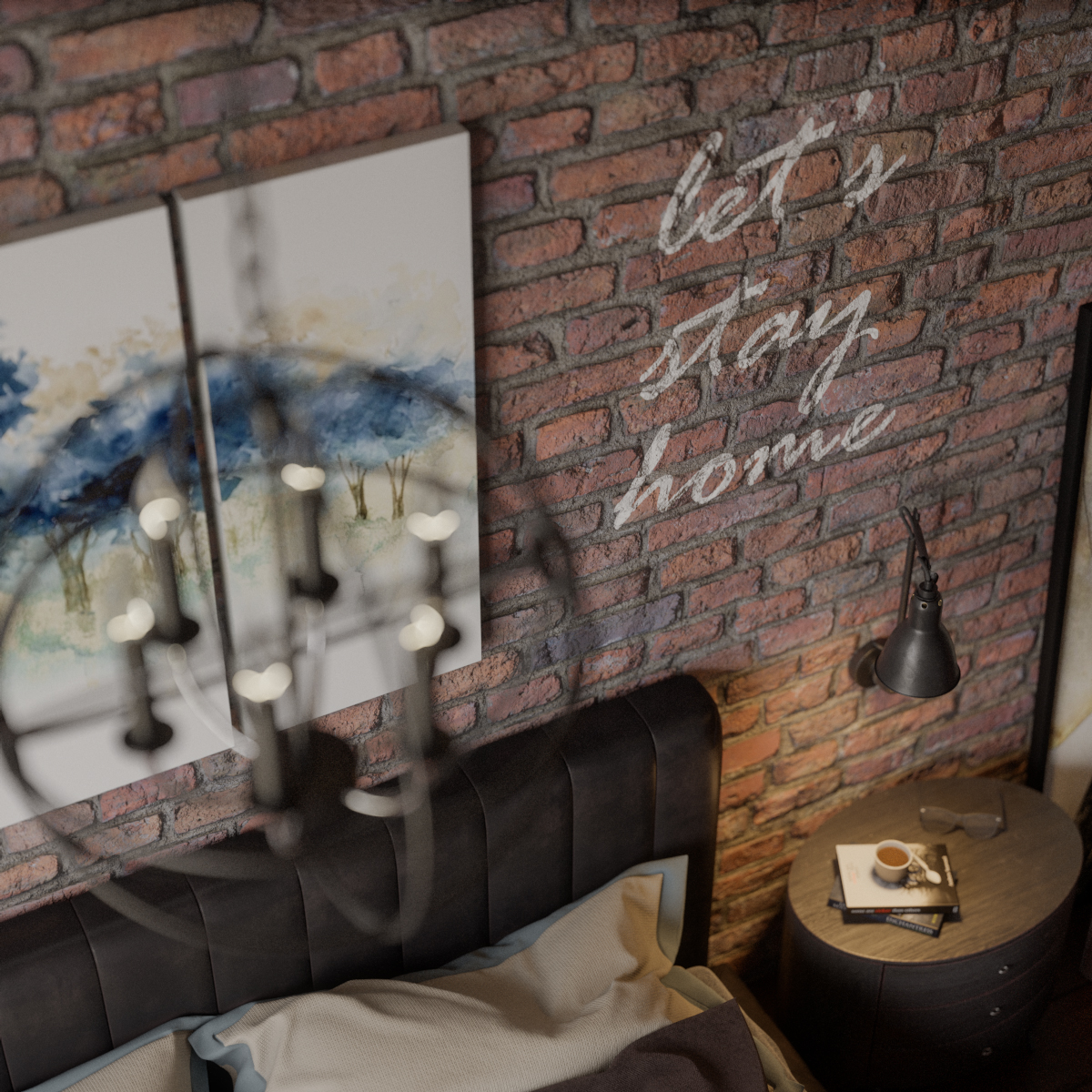 Industrial Style Bedroom-9