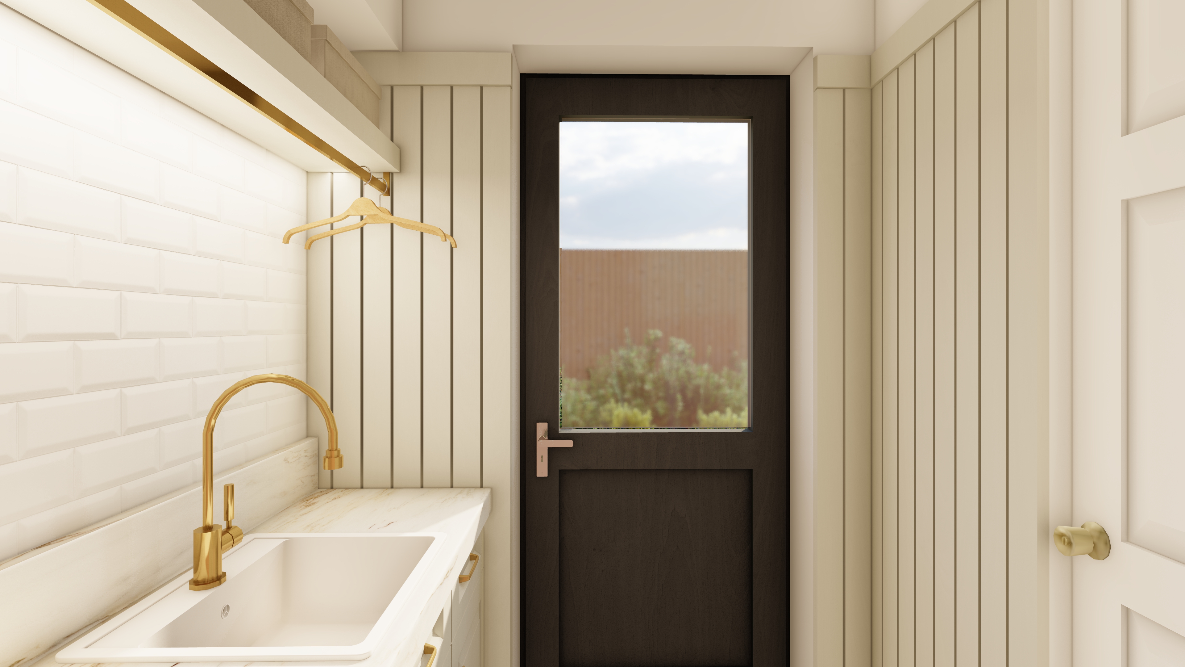 Ground Floor Design and 3D Rendering-16