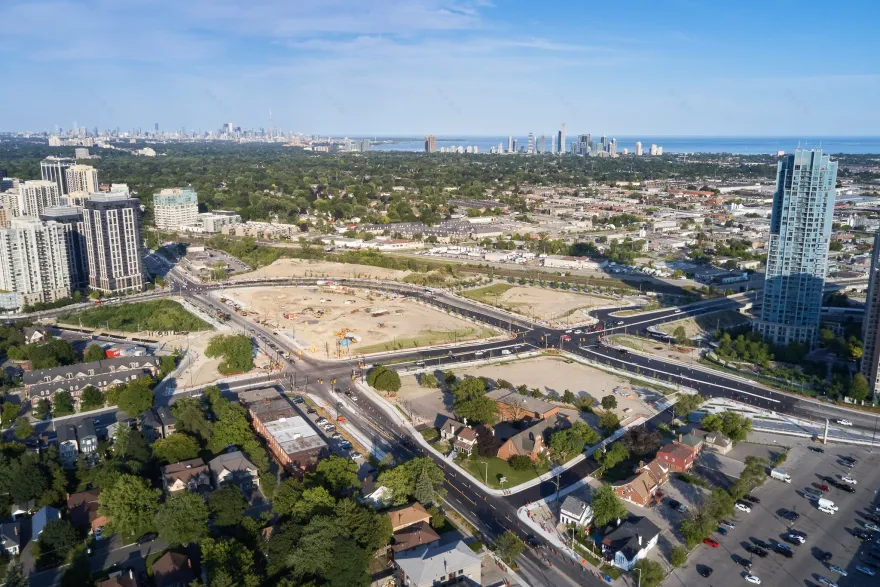 Six Points Interchange Construction-15