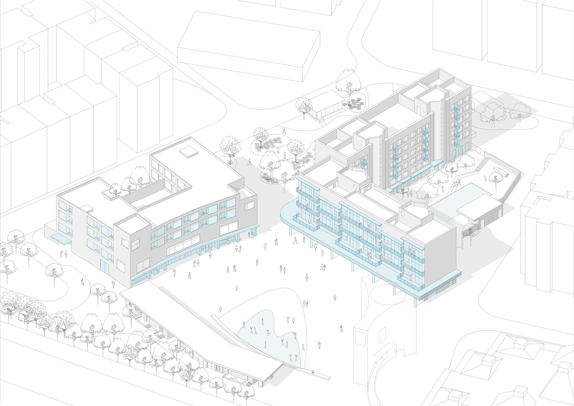 友谊湾社区,Mi Casa Su Casa俱乐部酒店及娟颂公寓丨中国秦皇岛丨genarchitects,AECOM等多家-37