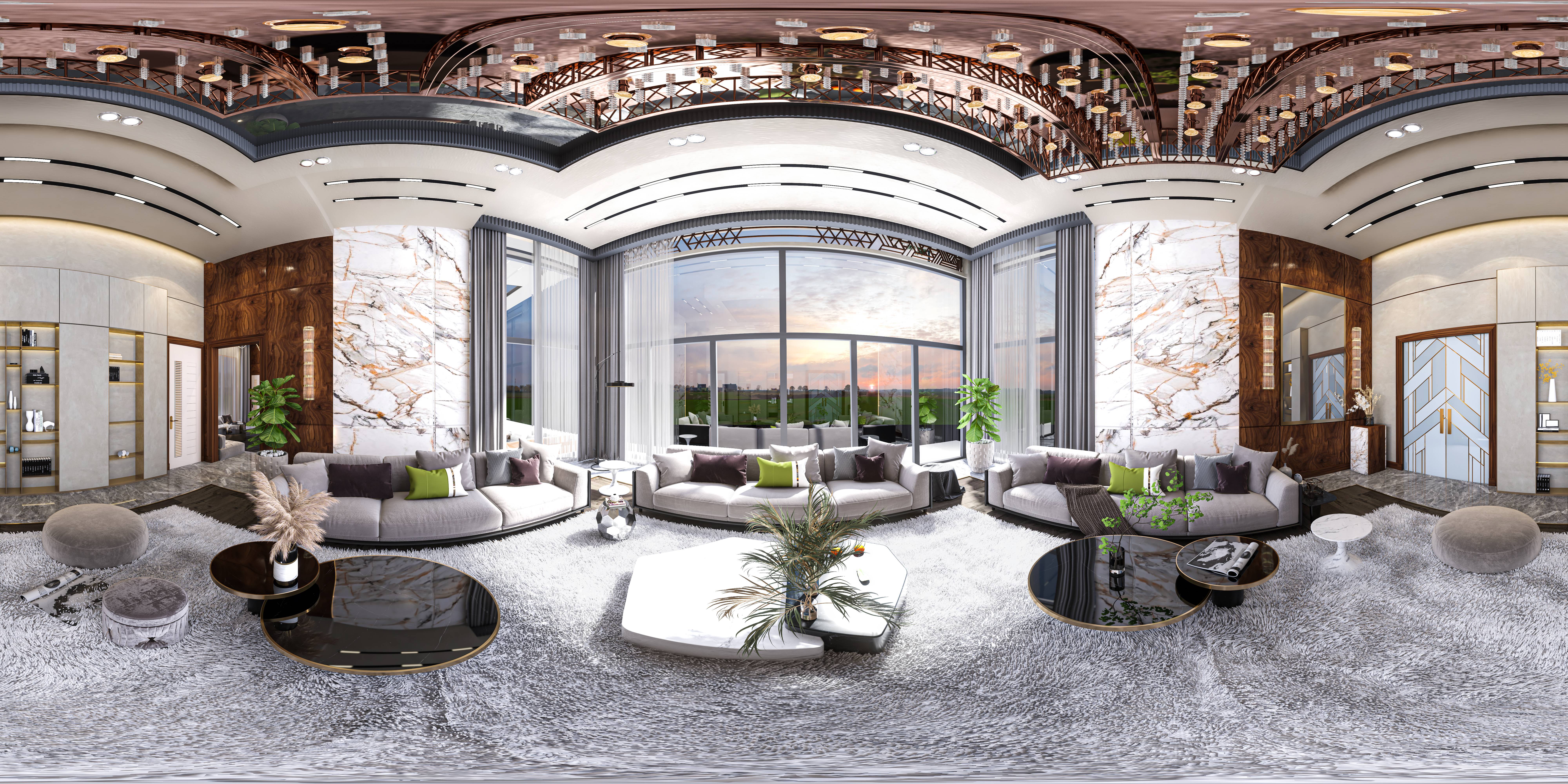 Modern Interior majlis located in Bosnia + 360° View-9