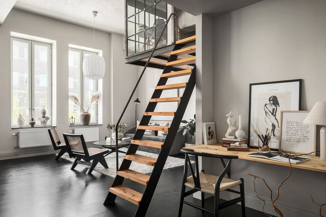瑞典工业风公寓 | 旧钢琴工厂的现代演绎-13