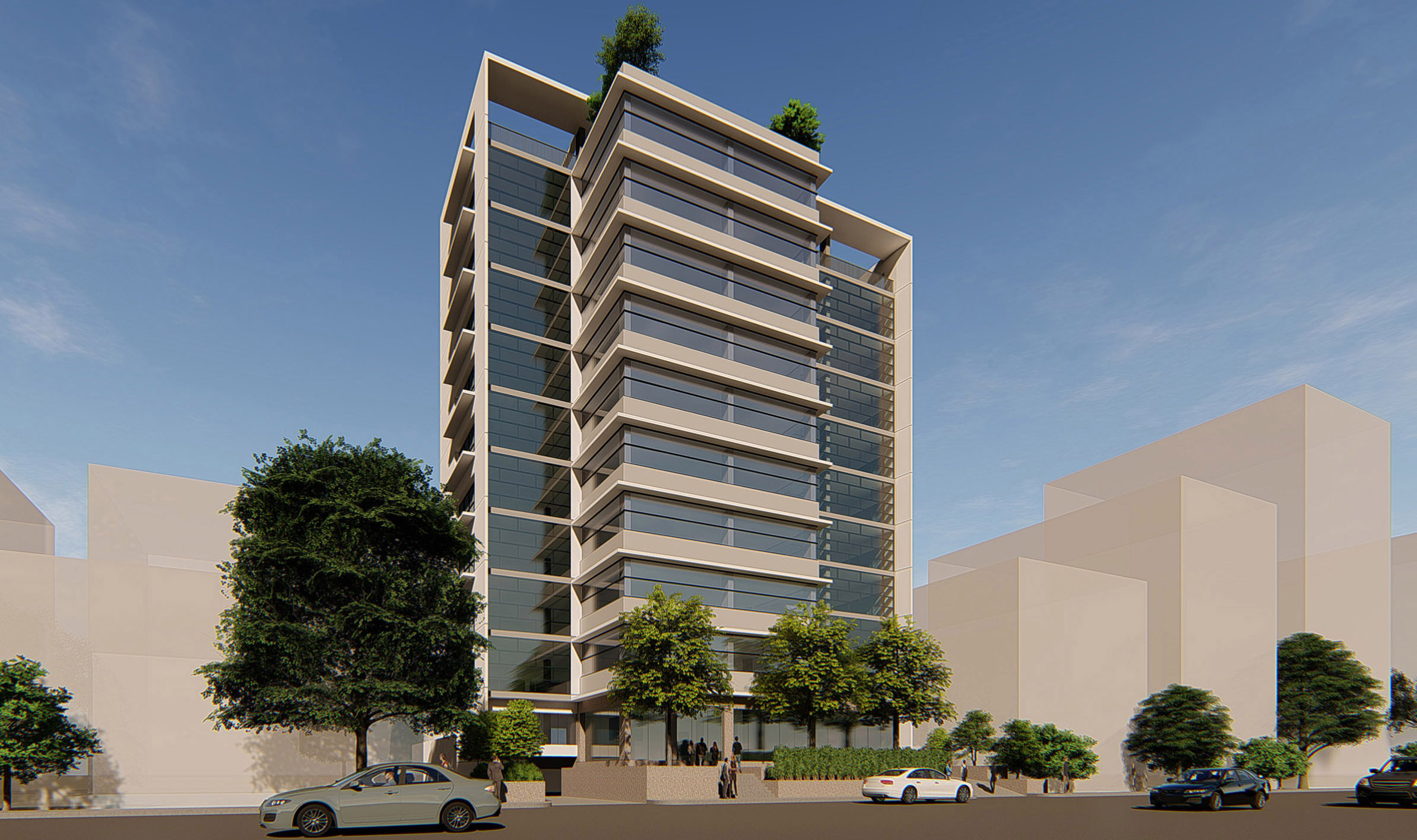 AG Heights · 达卡新商业地标的绿色建筑设计丨孟加拉国达卡丨Oli Mahmud Architects-6