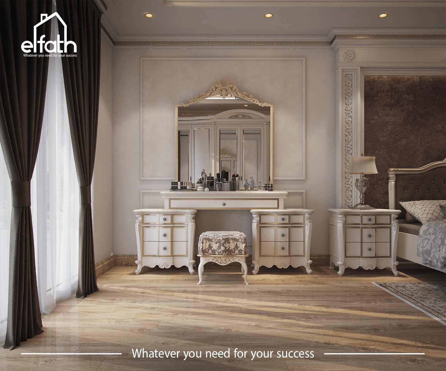 Resident home classic Bedroom design-4