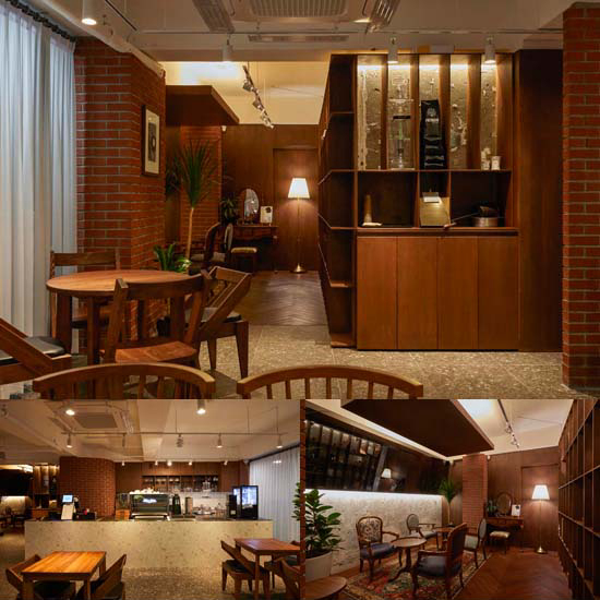 现代简约 22 平米咖啡厅，大理石与木头的温馨空间-1