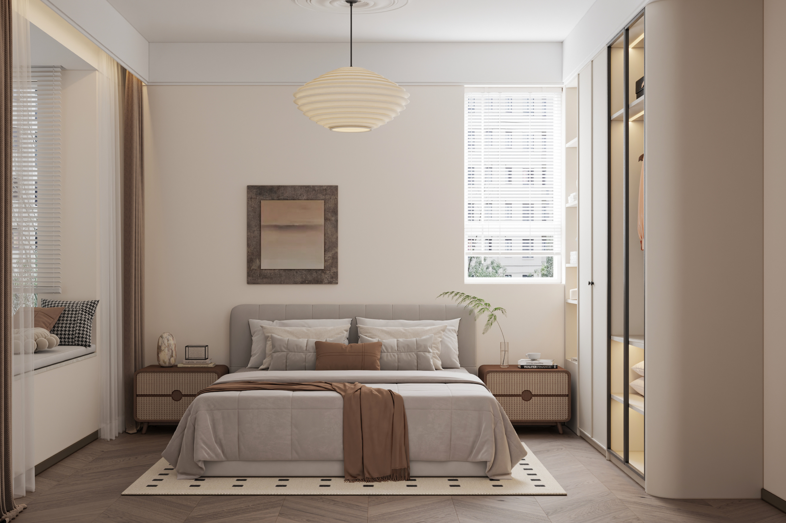 现代中古风140平 效果图-8