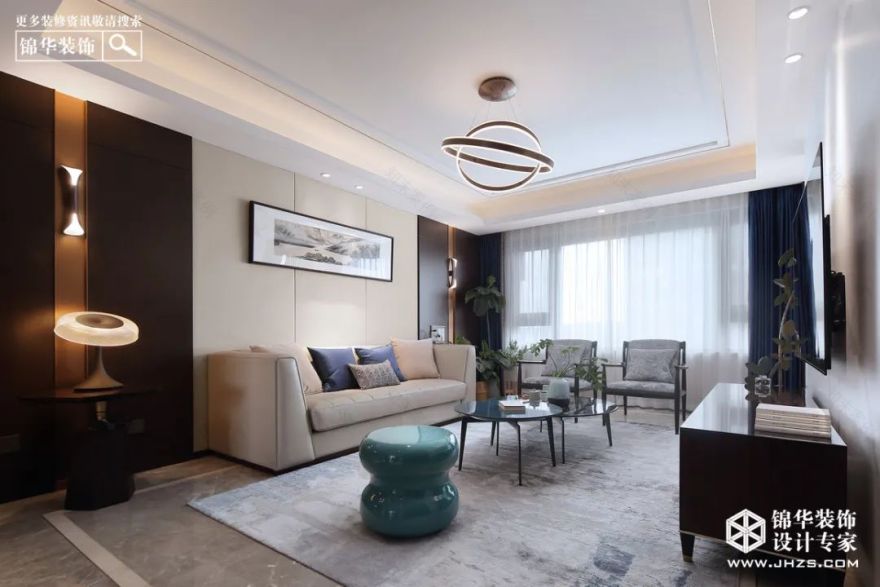 现代简约东方美学 · 正荣润峰 140㎡家庭空间设计丨张凯-13