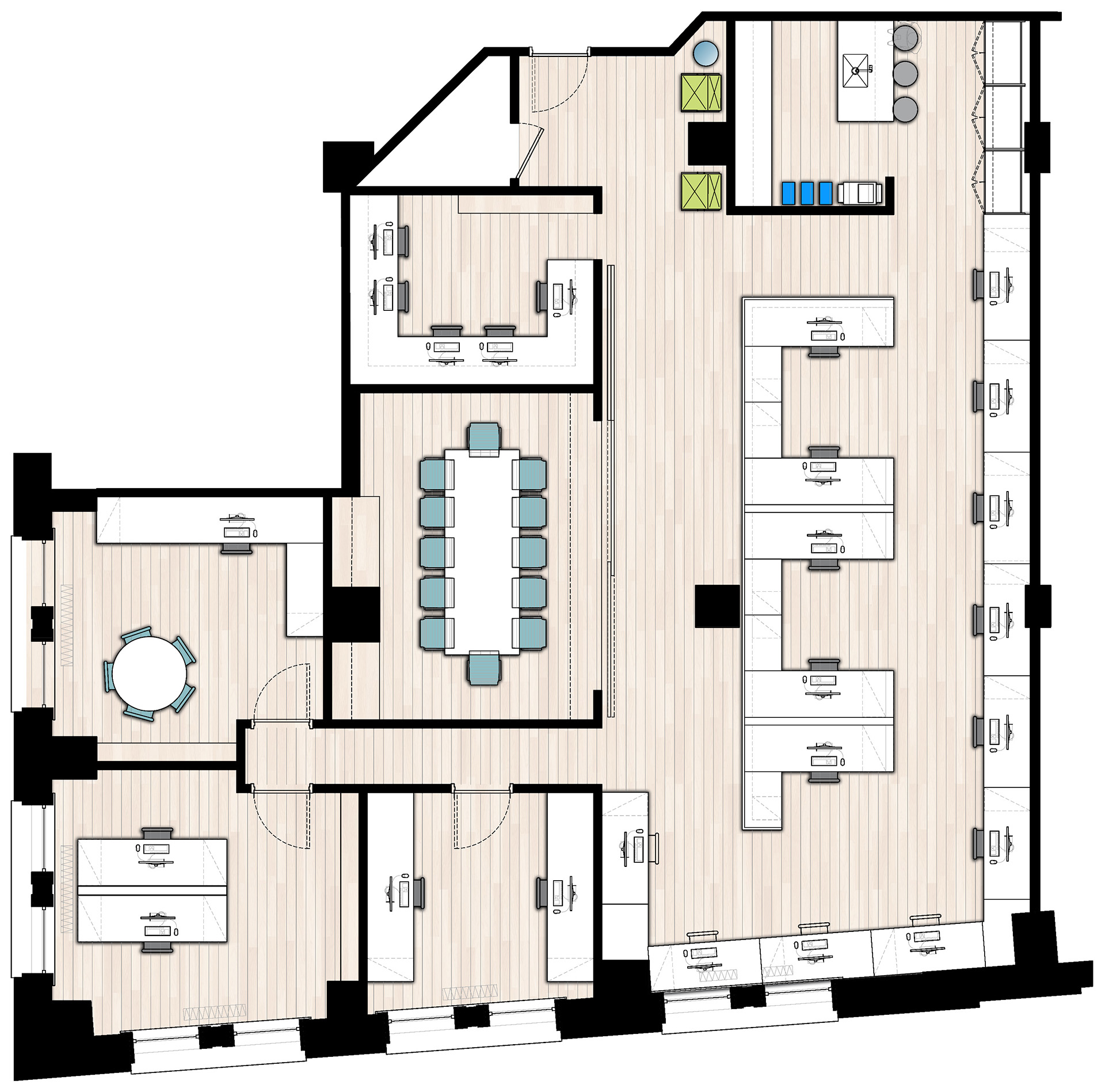 SOHO 办公室设计丨PELLETIER SALGADO-16