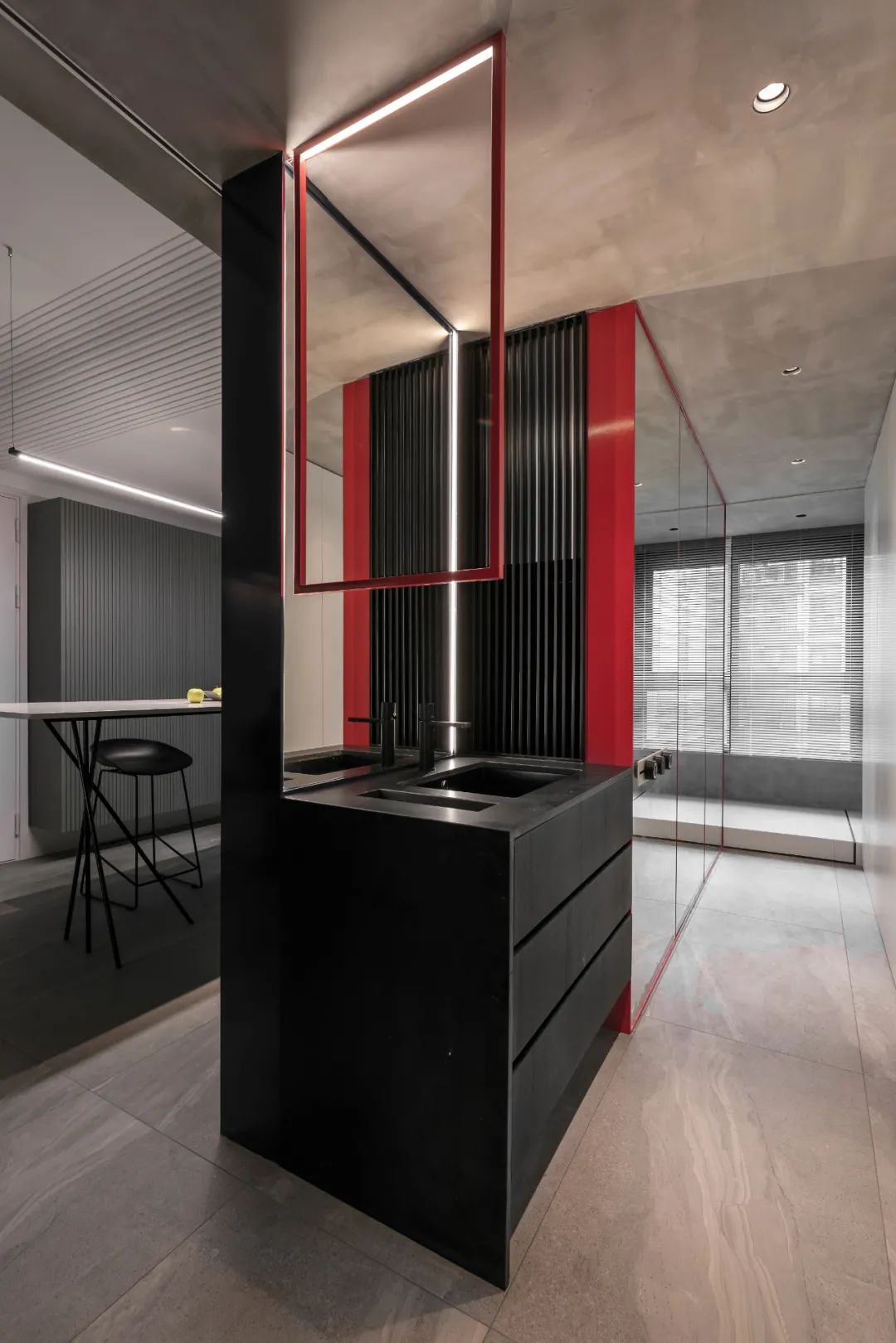 《星际穿越》几何美学,打造单身男业主的精致空间-56