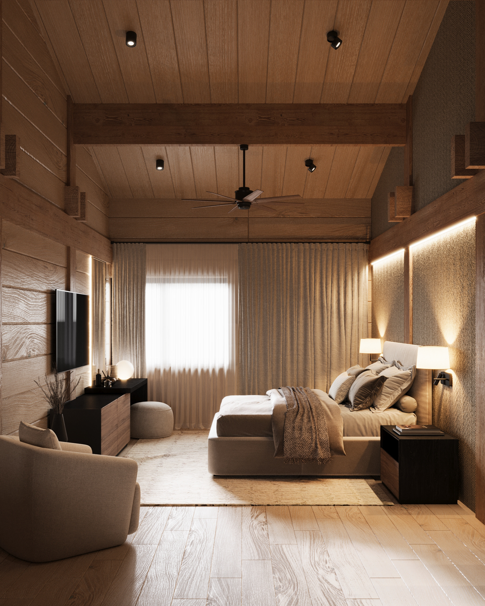 Гостевой дом в стиле шале.-6