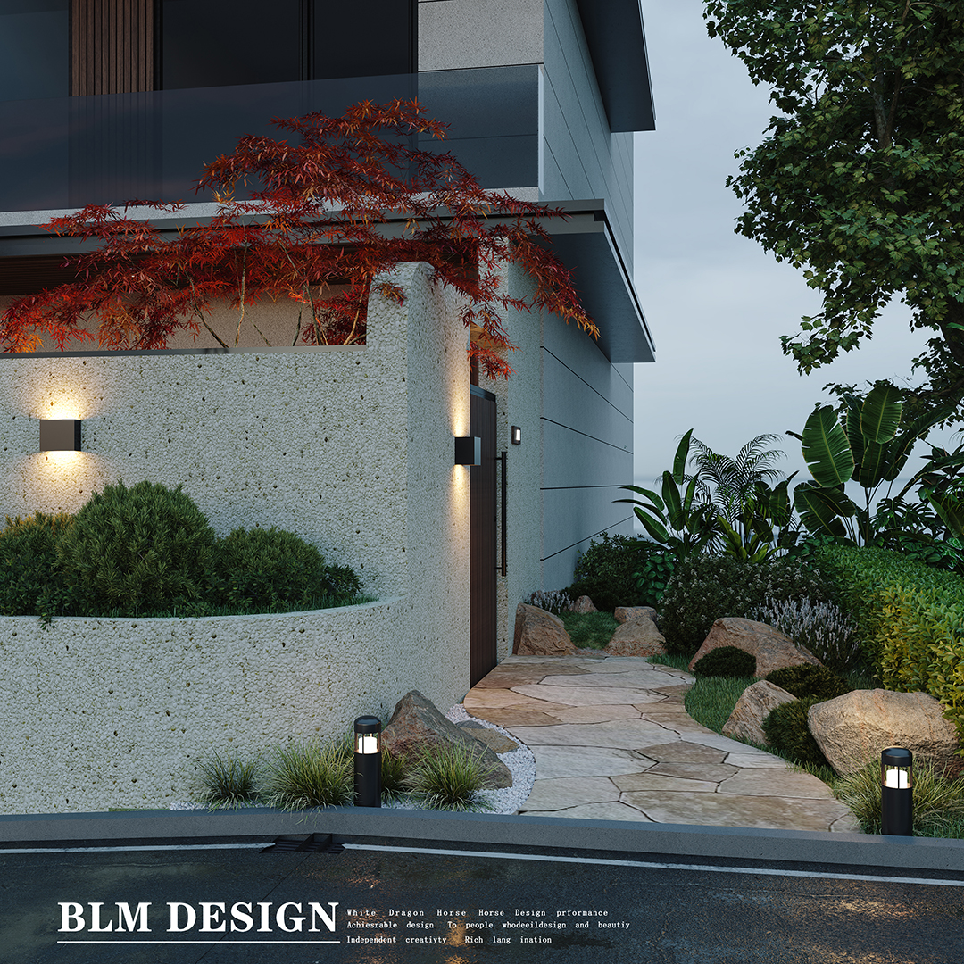 别墅外立面花园-1