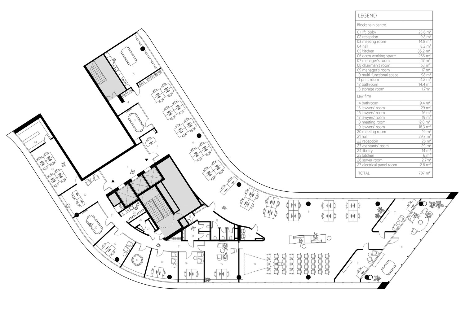 Green Hall2 商务中心顶层办公室  AKTA-31