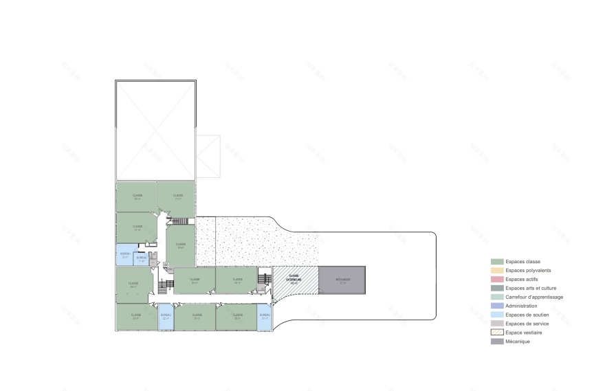 LouisSaintLaurent 学校扩建项目丨加拿大丨STGM 建筑事务所,Ateliers Architecture-17