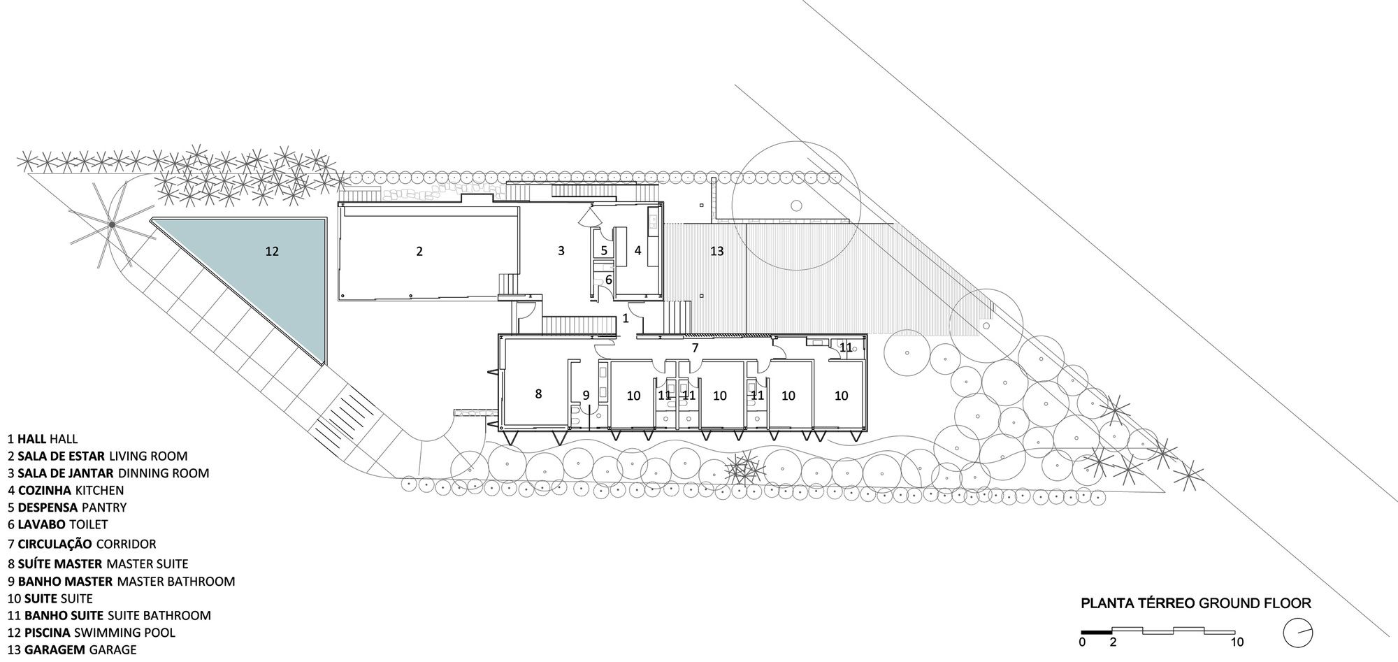 巴西 RT 住宅 | 嵌入式设计与自然共生-43