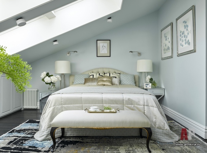 莫斯科 Патриарших прудах带阁楼的两层公寓设计丨俄罗斯莫斯科丨Зольтманн Инна-48