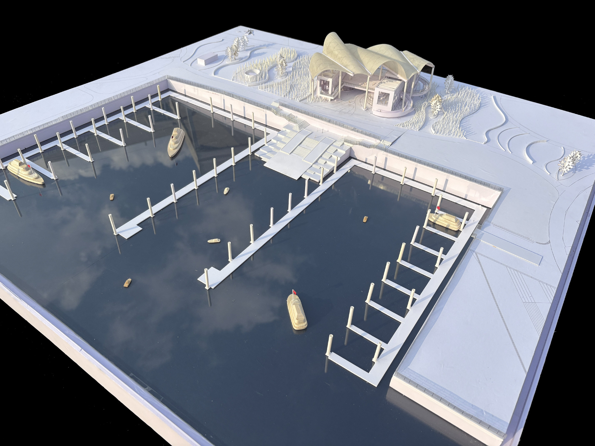 Yueyang Hualinggang Pier Tourist Center / WANG HUI | URBANUS-56