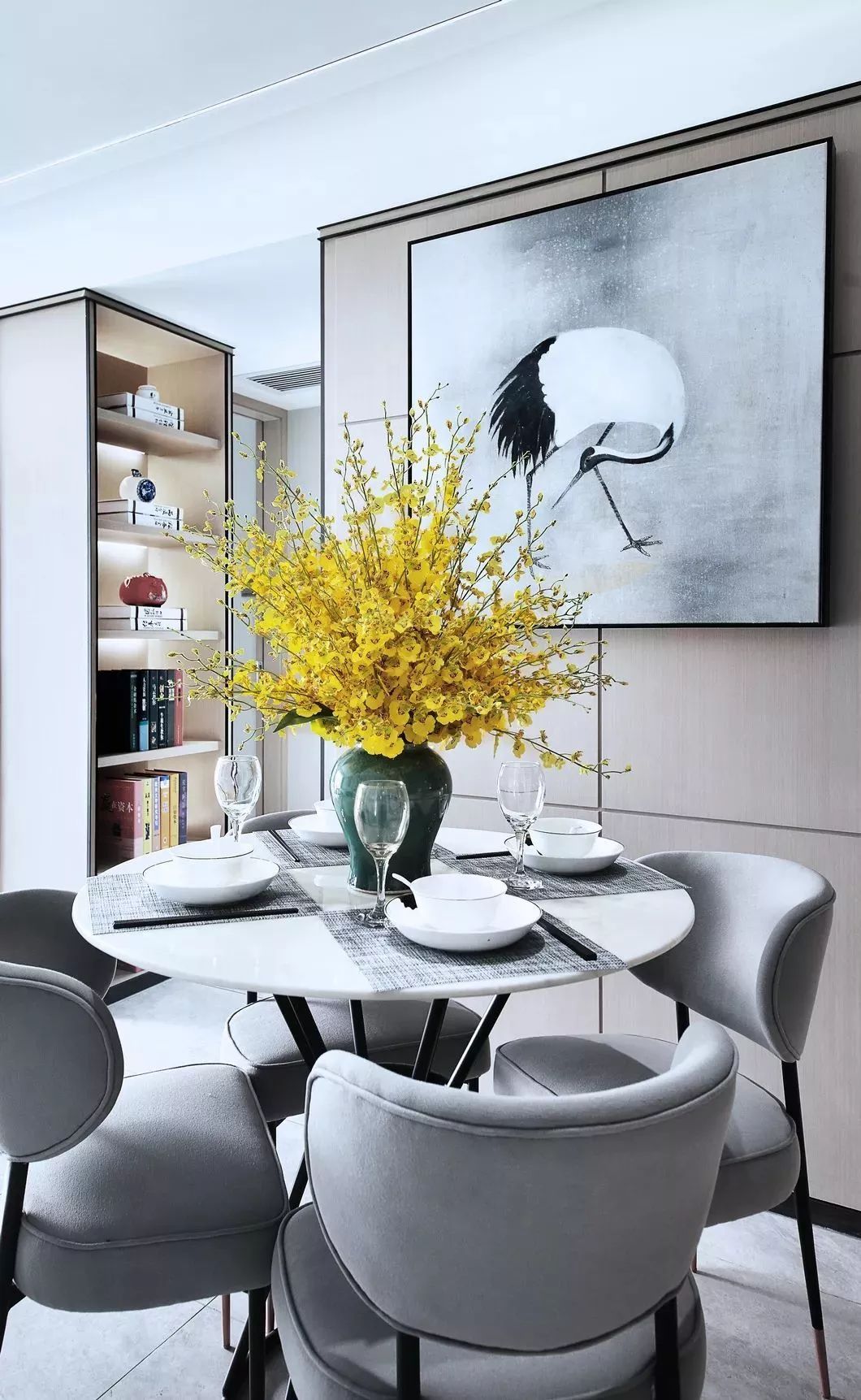 84㎡新中式之家 | 灰色禅意,宽敞明亮-4