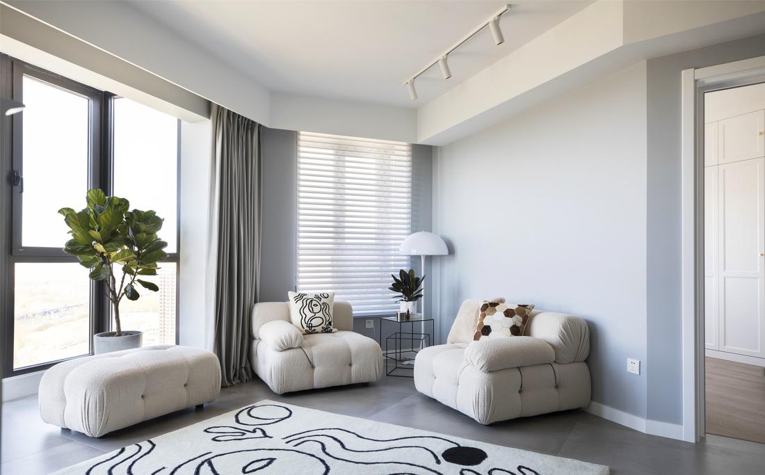 异型户改斜为正,打造休闲生活空间丨壹目设计-6