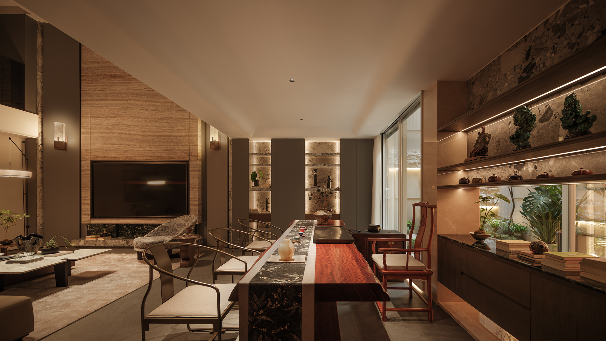 杭州 600㎡ 光之合院,家的对话诗丨中国杭州丨袁杰设计事务所-35