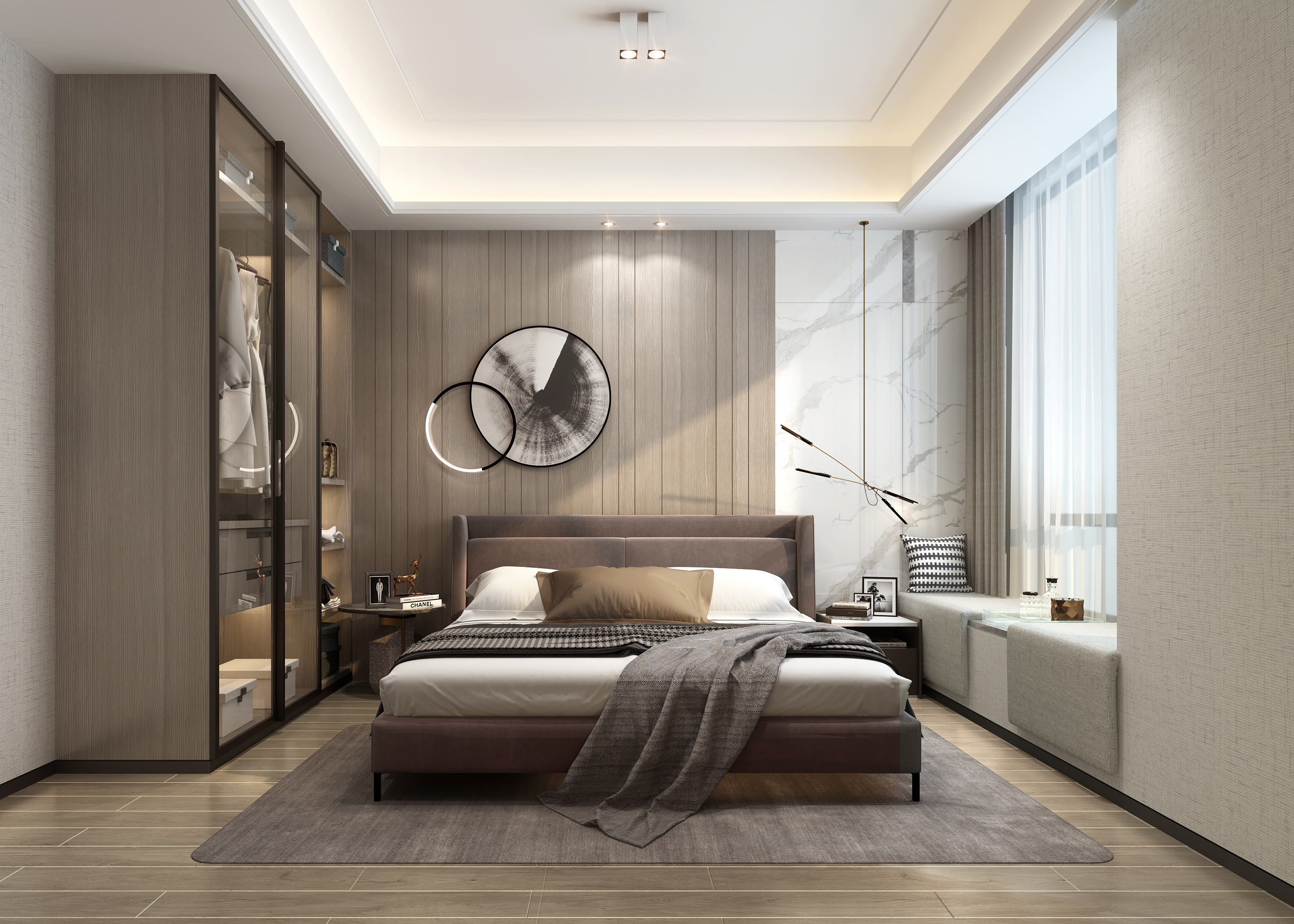 SD丨新星宇·海韵B1户型样板房设计-4