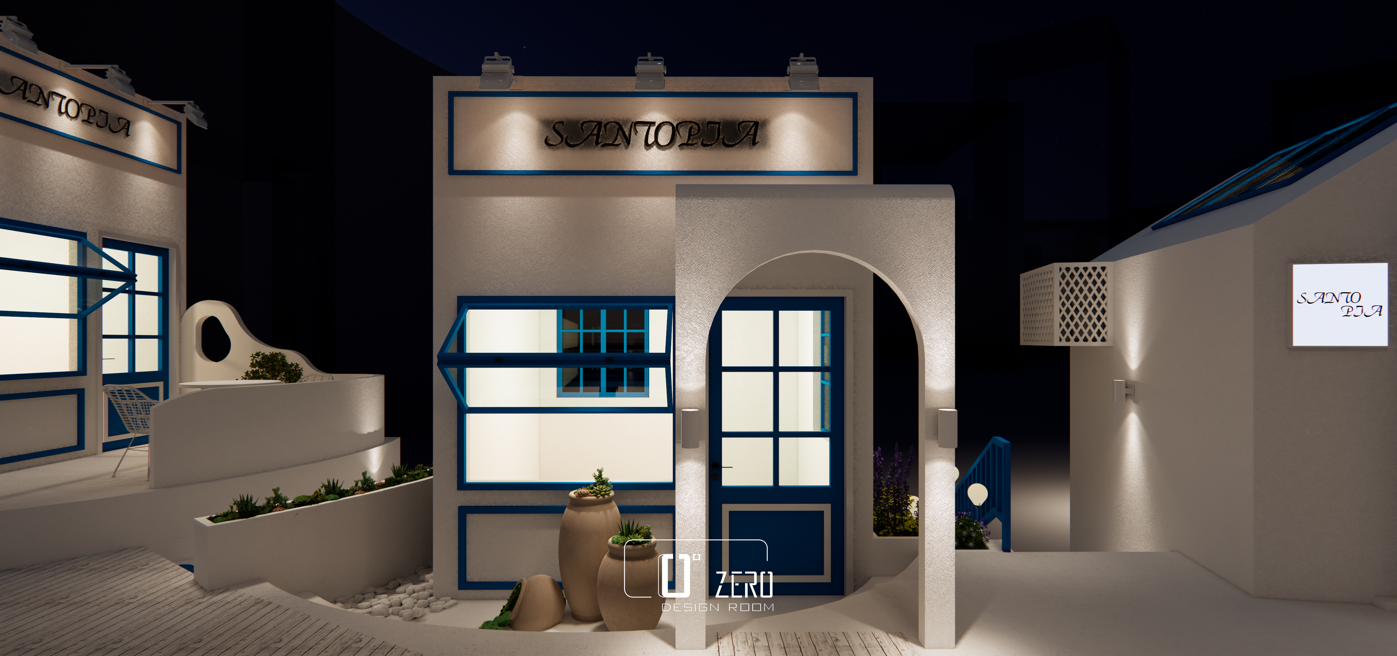 圣托里尼乌托邦理念的假日城市丨中国深圳丨Zero Desing Room-33