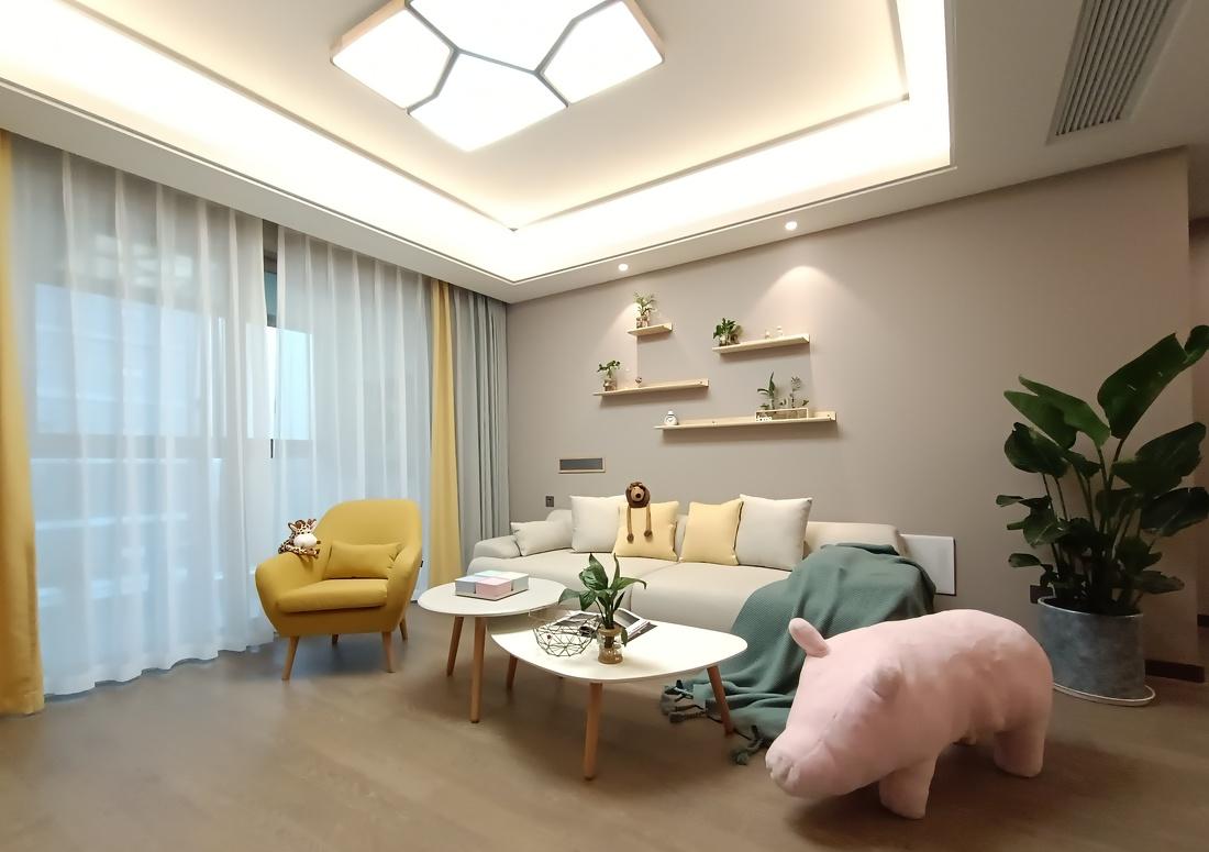 苏州新区铂湾澜庭精装改造130北欧原木-15