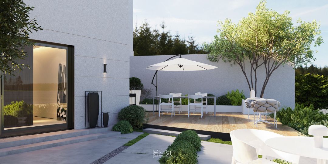 融合自然与居住的现代混搭跃层住宅丨深白设计-8