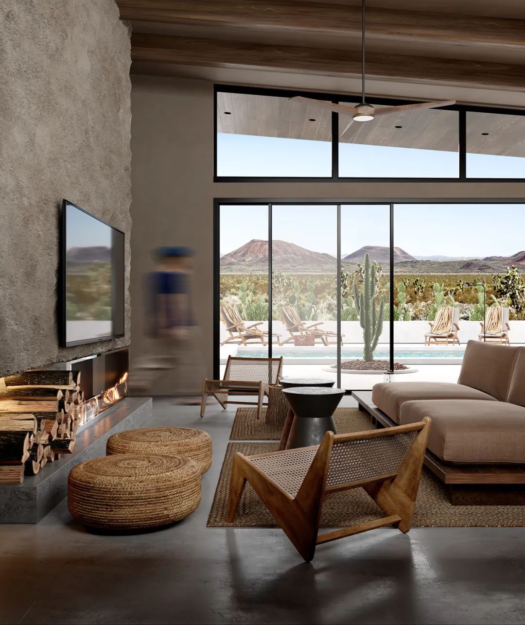 美式侘寂风餐厅设计丨YanaPrydalna-69