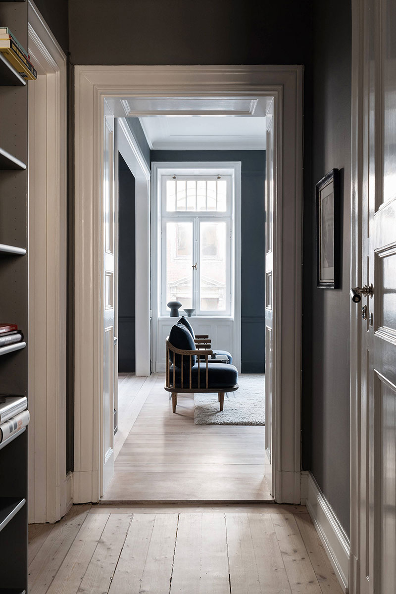 斯德哥尔摩 84 平米魅力暗色调公寓-9