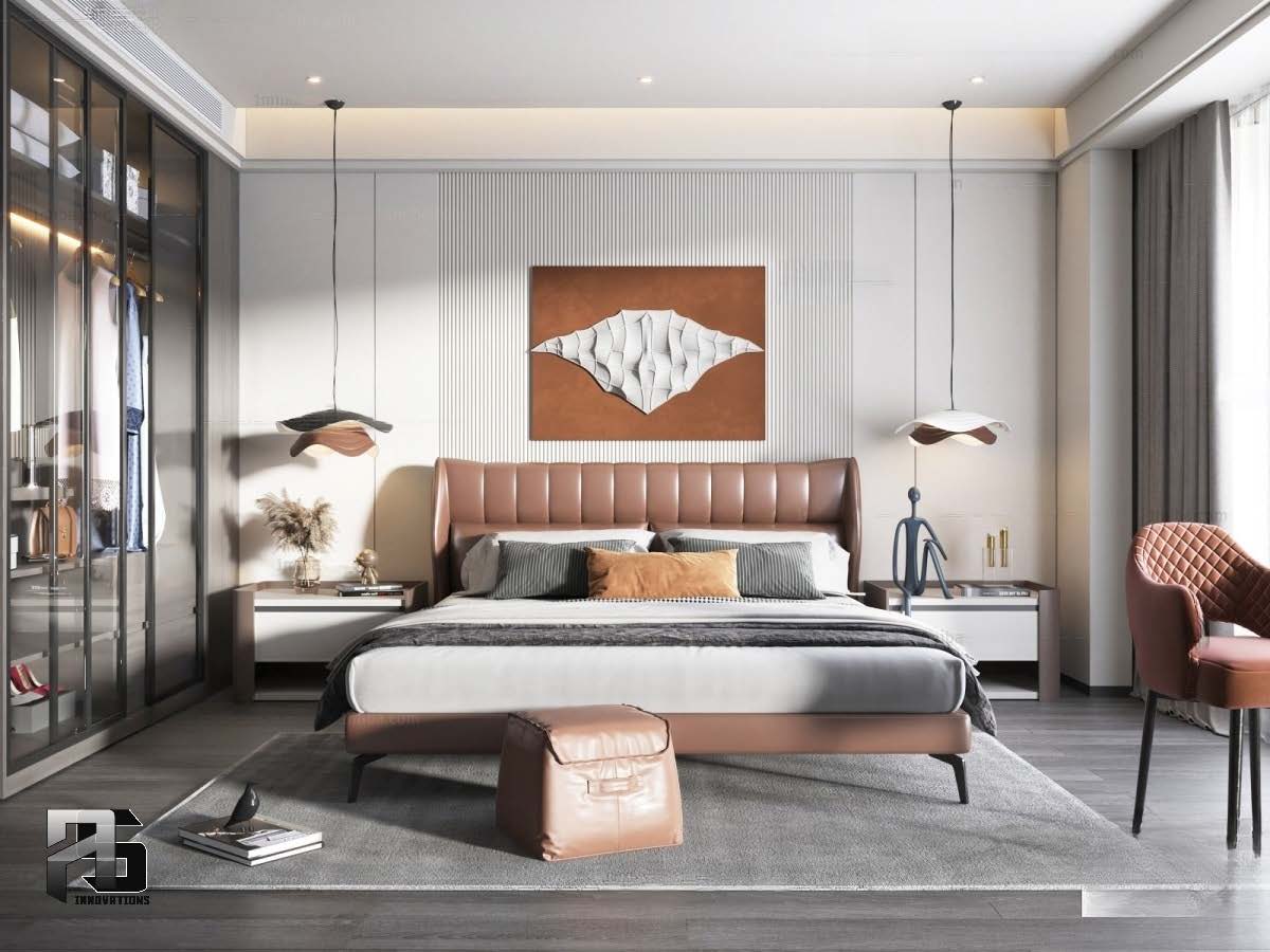 Bedrooms 3d modern styles-9