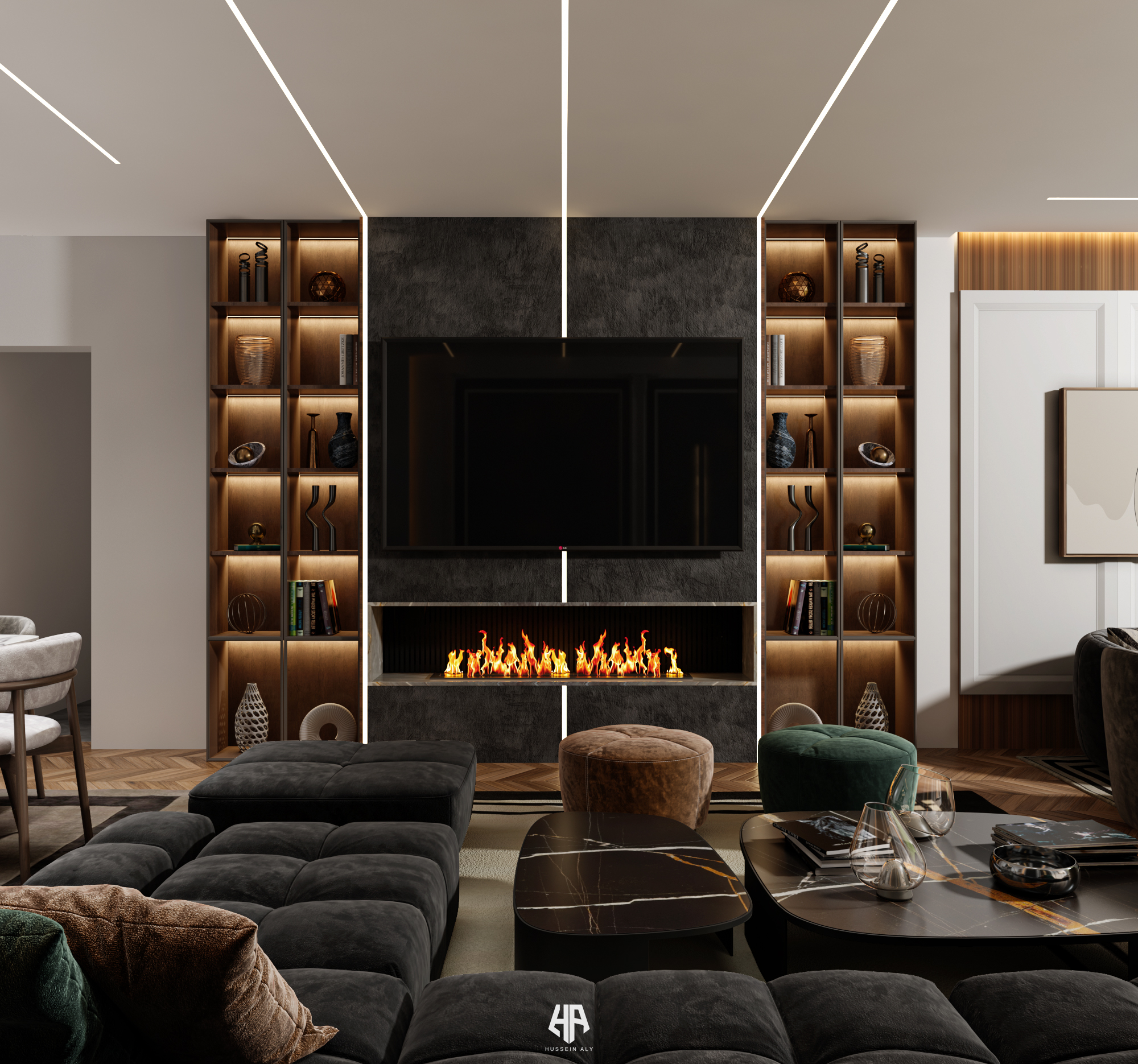 当代接待和起居区设计-7