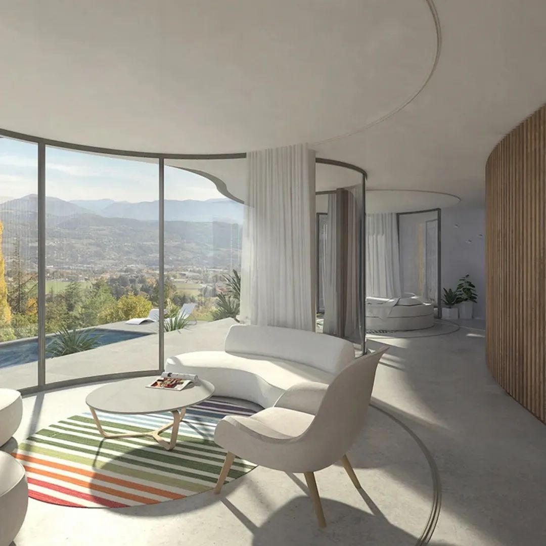 动感百褶屋，阿尔卑斯山下的优雅隐逸空间-10