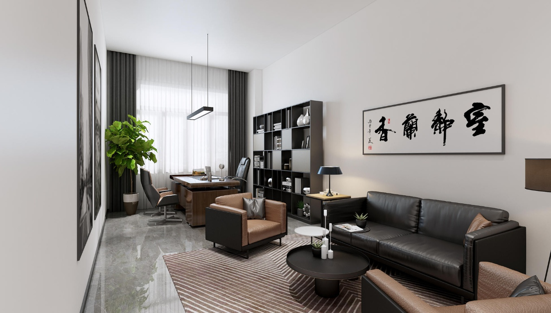 南昌赣洪铁路设备有限公司办公室新中式设计-4