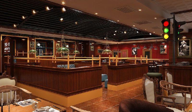 成都美式复古西餐厅设计,高雅时尚浪漫-7