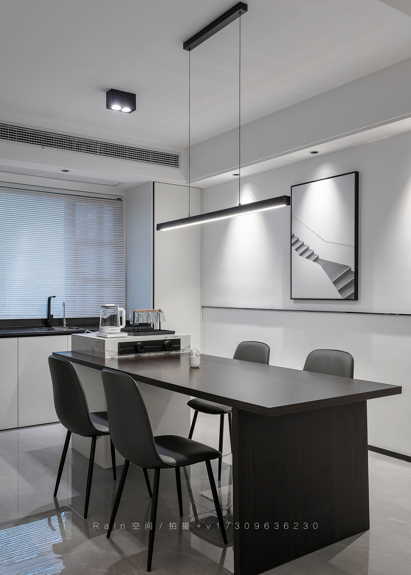 江东府现代黑白灰家居空间摄影丨乐泰装饰,李玉-9