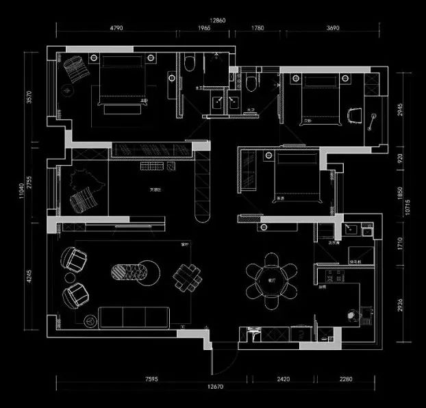 149m²极简奶油风家居空间设计丨中国长沙丨周笙笙全案设计工作室-4