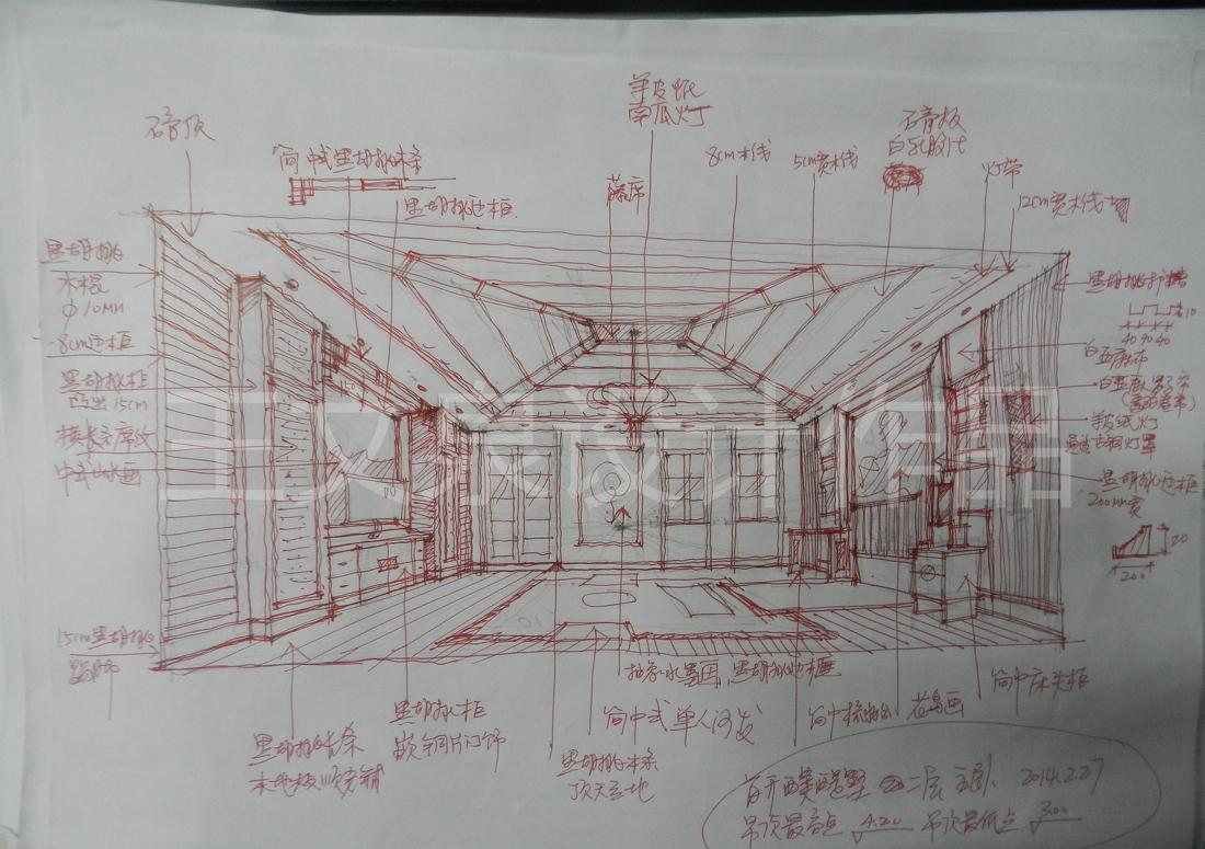 
法式欧式新中式别墅设计作品王文泉9 -11